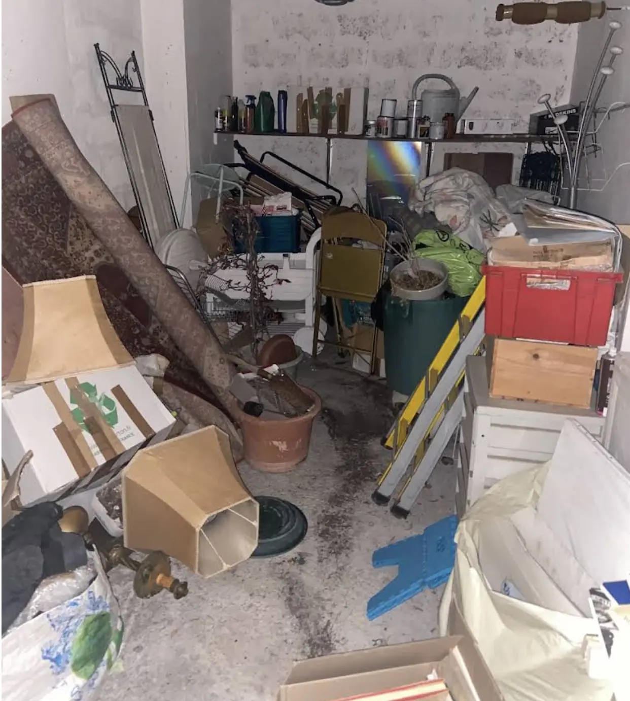 Débarras d’un espace encombré